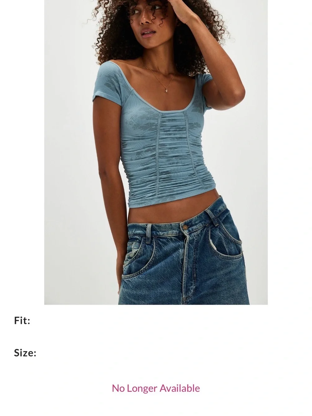 Intimetely free people gotta be you seamless ruched tee